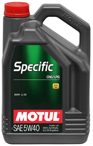 купить Масло моторное синтетическое MOTUL 854051/SPECIFIC CNG/LPG SAE 5W40 (5л.) на Рено (Renault) Дачия (Dacia) Логан, МСВ, Дастер, Лоджи.