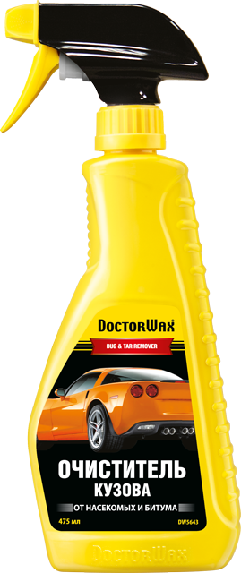 купить Очиститель кузова от насекомых и битума DOCTOR WAX DW5643 (475 мл) на Рено (Renault) Дачия (Dacia) Логан, МСВ, Дастер, Лоджи.