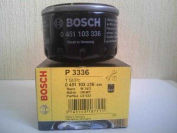 купить Масляный фильтр BOSCH 0 451 103 336 на Рено (Renault) Дачия (Dacia) Логан, МСВ, Дастер, Лоджи.